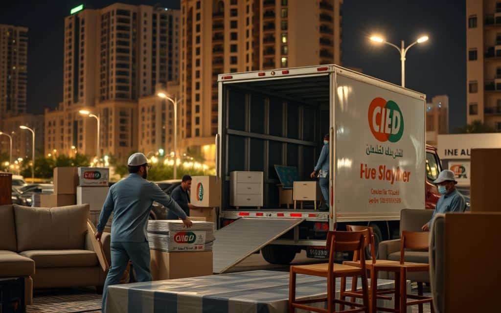 نقل عفش حي البساتين بجدة