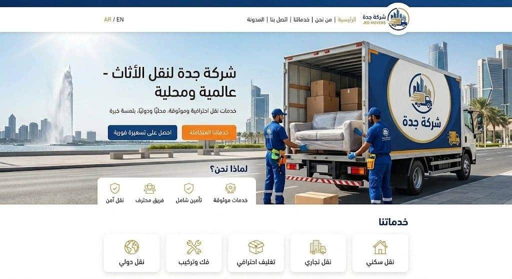 نقل عفش جدة نوصل عفشك من الباب للباب باحتراف